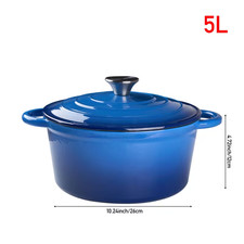 5L Enamelled Cast Iron Dutch