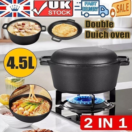 Cast iron casserole pot pan - cast,