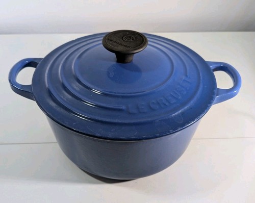 Creuset round blue - le,