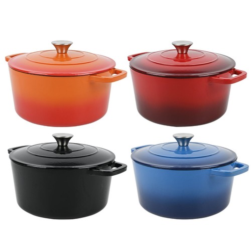Cast iron casserole dish pot - cast,