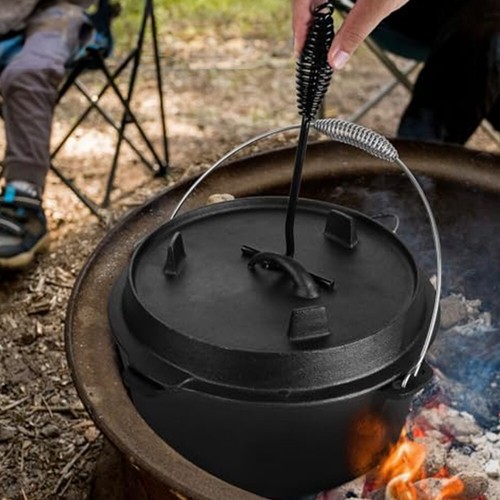 Cast iron dutch oven - cast, camping