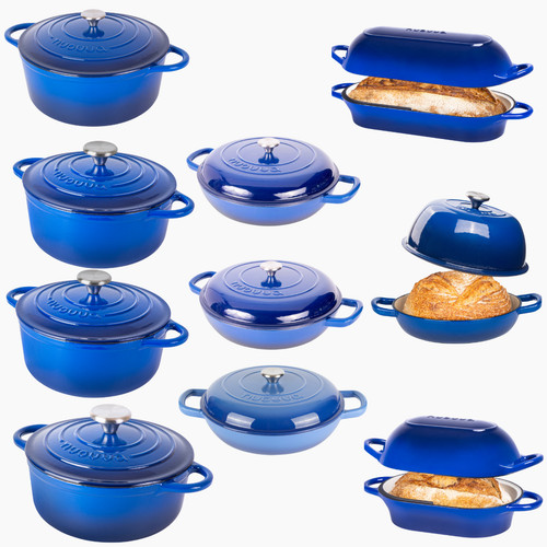 Enamelled cast iron dutch oven - cast,