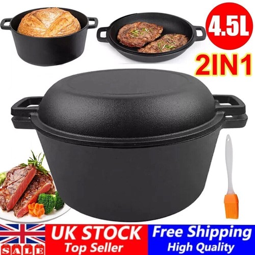 Cast iron casserole pot - casserole, pan