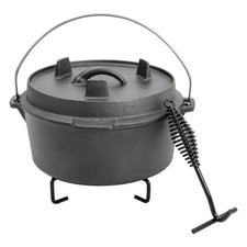 Cast Iron Camping Pot Cooking