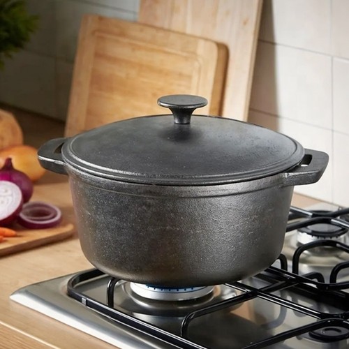 Cast iron casserole dish - iron, pan