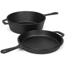 2 In 1 Cast Iron Dutch Oven