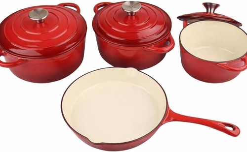 Enamel cast iron dutch oven - enamel,