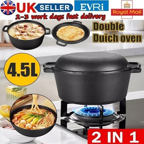 Double dutch oven in 1 - 4.5l, in-1